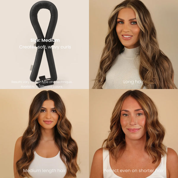 Heatless Curls in Mulberry Silk