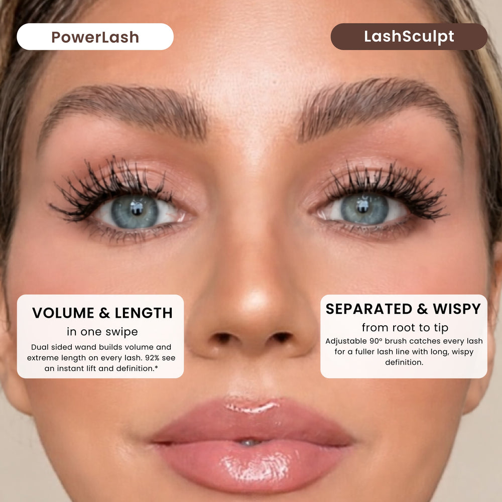 PowerLash Growth Serum Mascara + LashSculpt Serum Infused Mascara