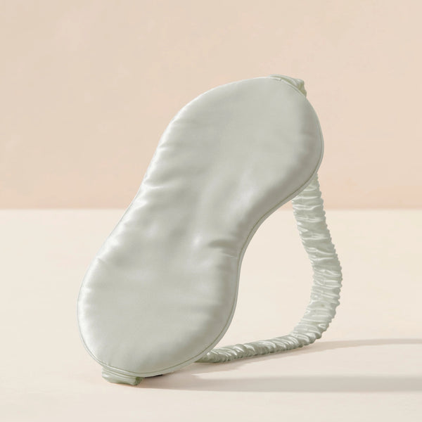 Mulberry Silk Sleep Mask from Lenoites in Grey