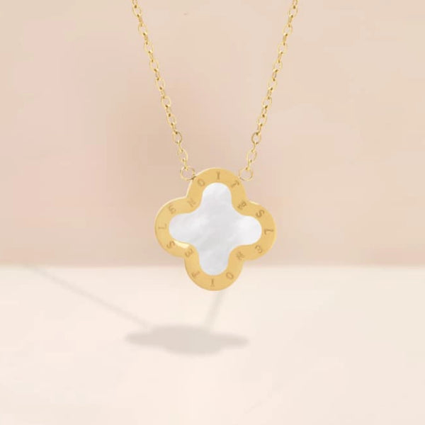 Necklace Mini Gold White