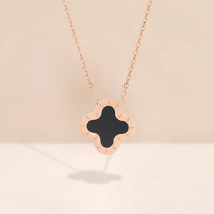 Necklace Rosegold Black