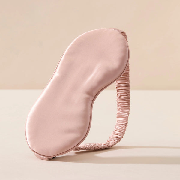 Mulberry Silk Sleep Mask from Lenoites in Pink