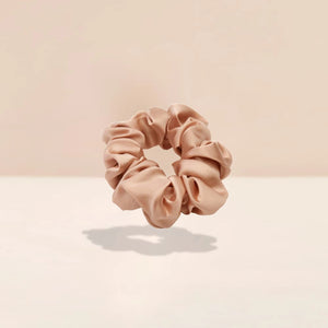 Mulberry Silk Scrunchie in Rose Gold