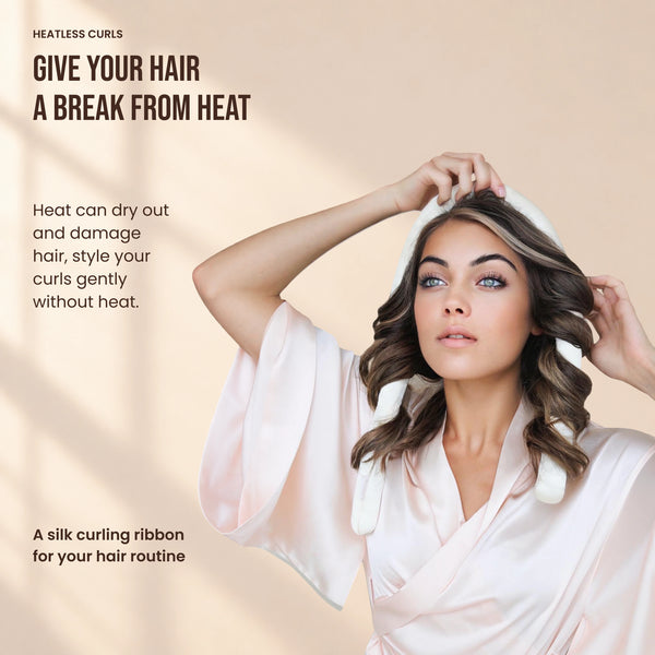 Heatless Curls in Mulberry Silk
