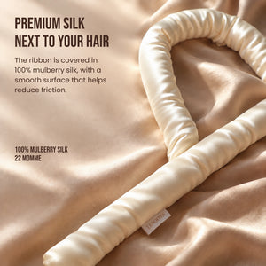 Heatless Curls in Mulberry Silk