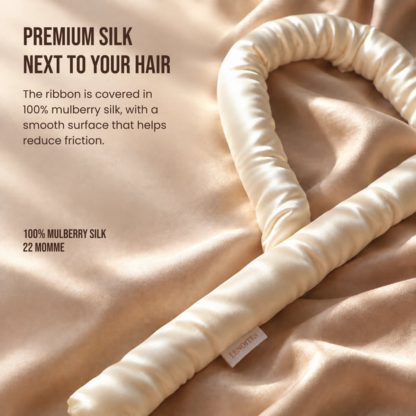 Heatless Curls in Mulberry Silk