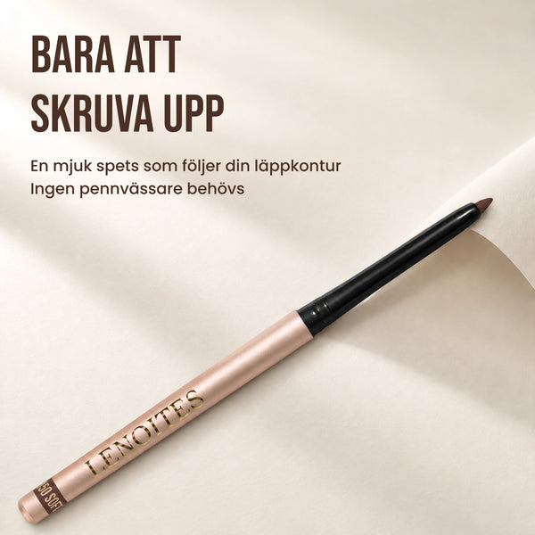 Lenoites Shape & Sculpt Lip Liner – 150 Soft Espresso – Uppvridbar spets