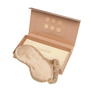 Mulberry Sleep Mask with Pouch, Beige