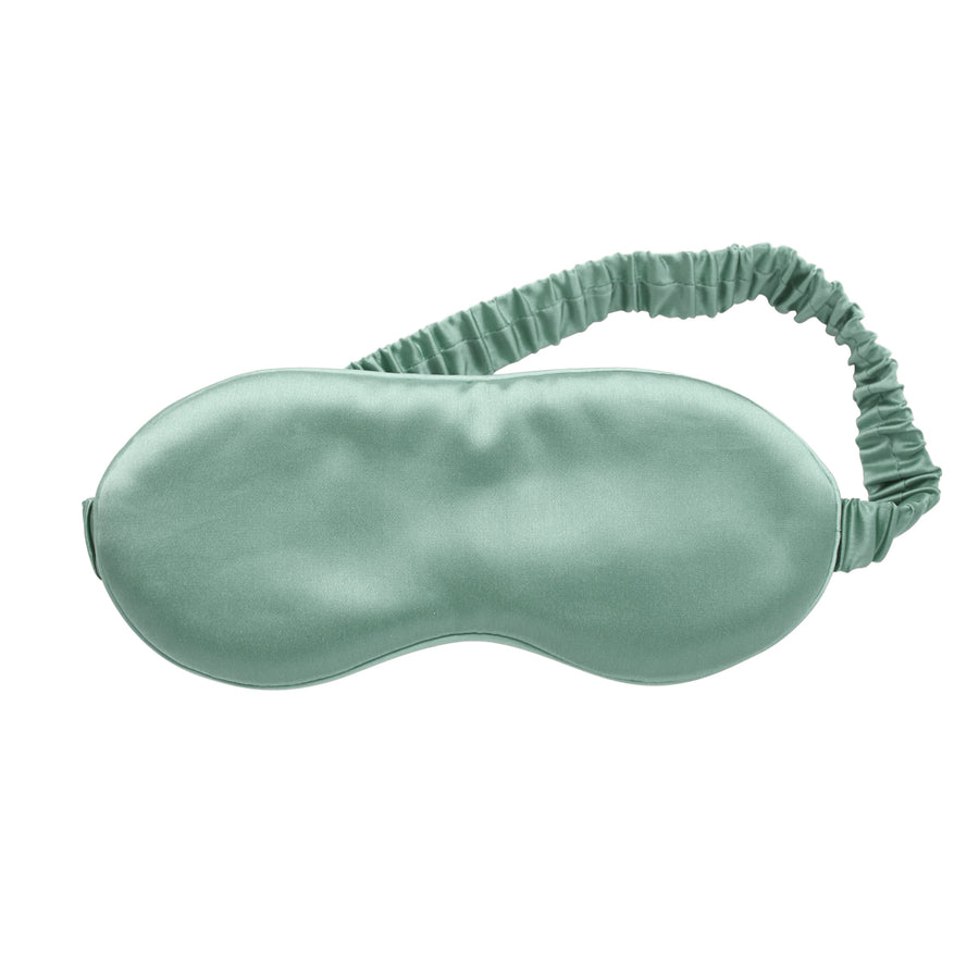 Mulberry Sleep Mask with Pouch, Green